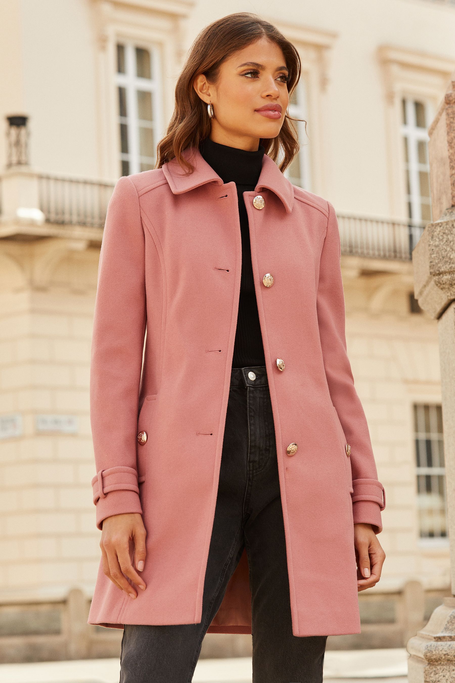 Skater coat petite on sale