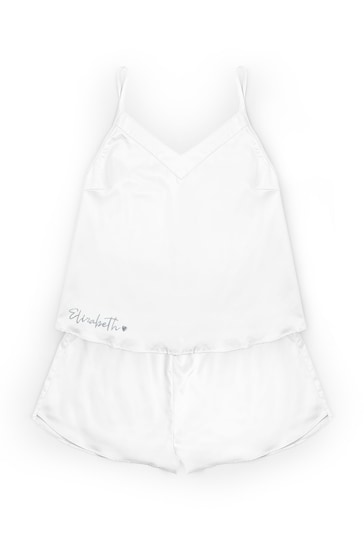 Personalised Satin Cami Short PJ's by Dollymix