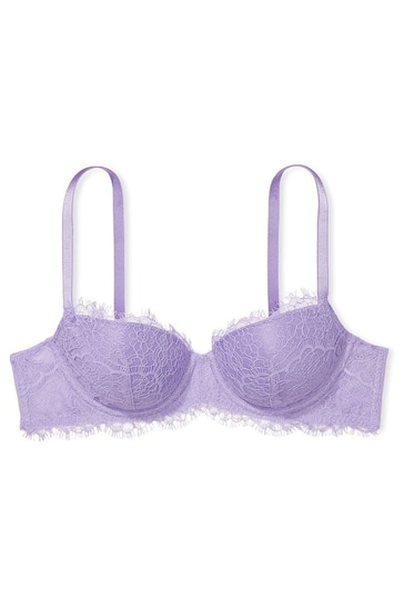 Victoria's Secret Star Lilac Purple Lace Lightly Lined Demi Bra