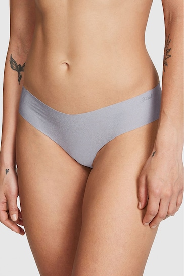Victoria's Secret PINK Grey Oasis No Show Thong Knickers