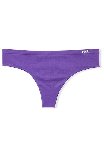 Victoria's Secret PINK Passion Purple Thong Seamless Knickers