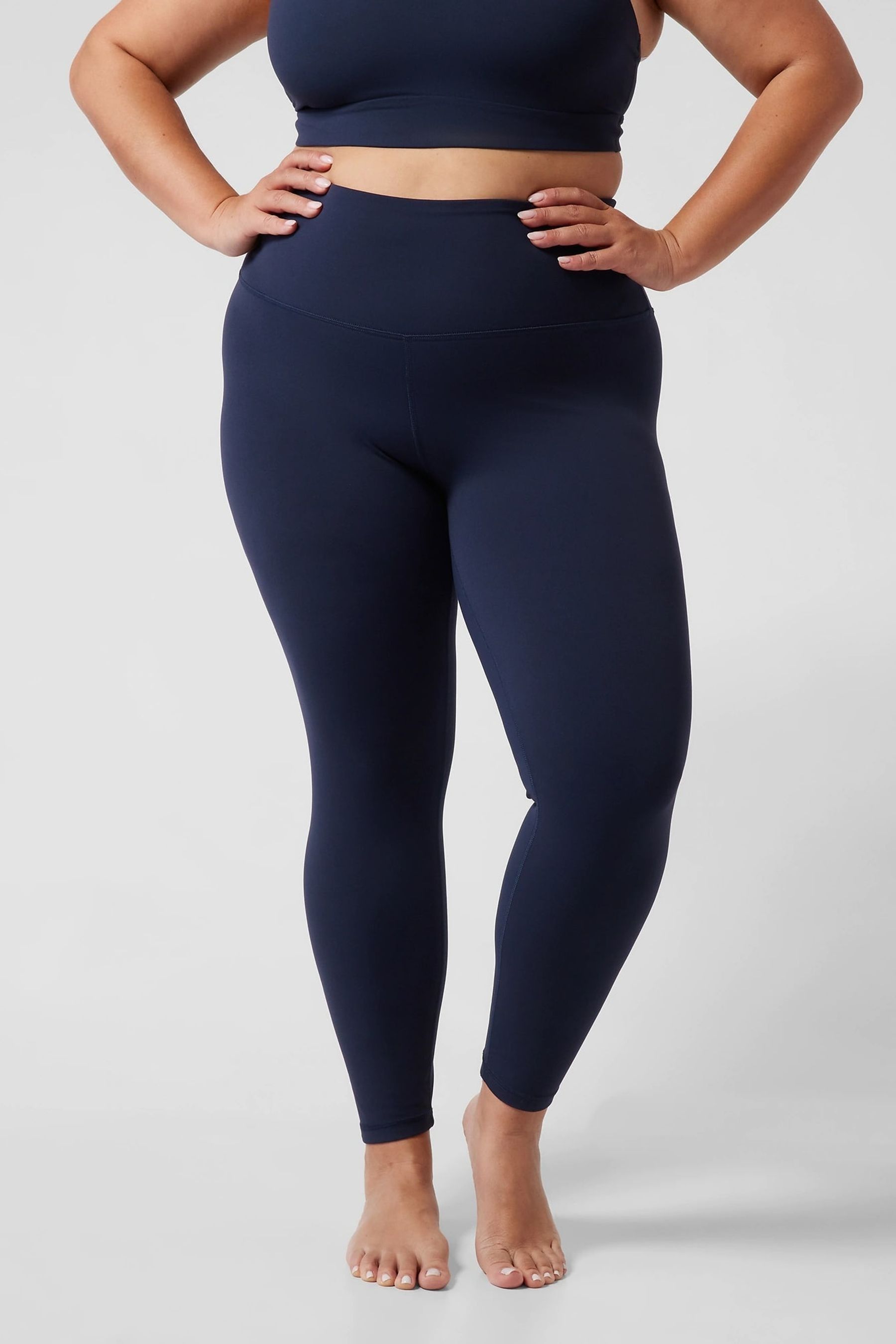 Athleta Blue Elation High Rise Leggings