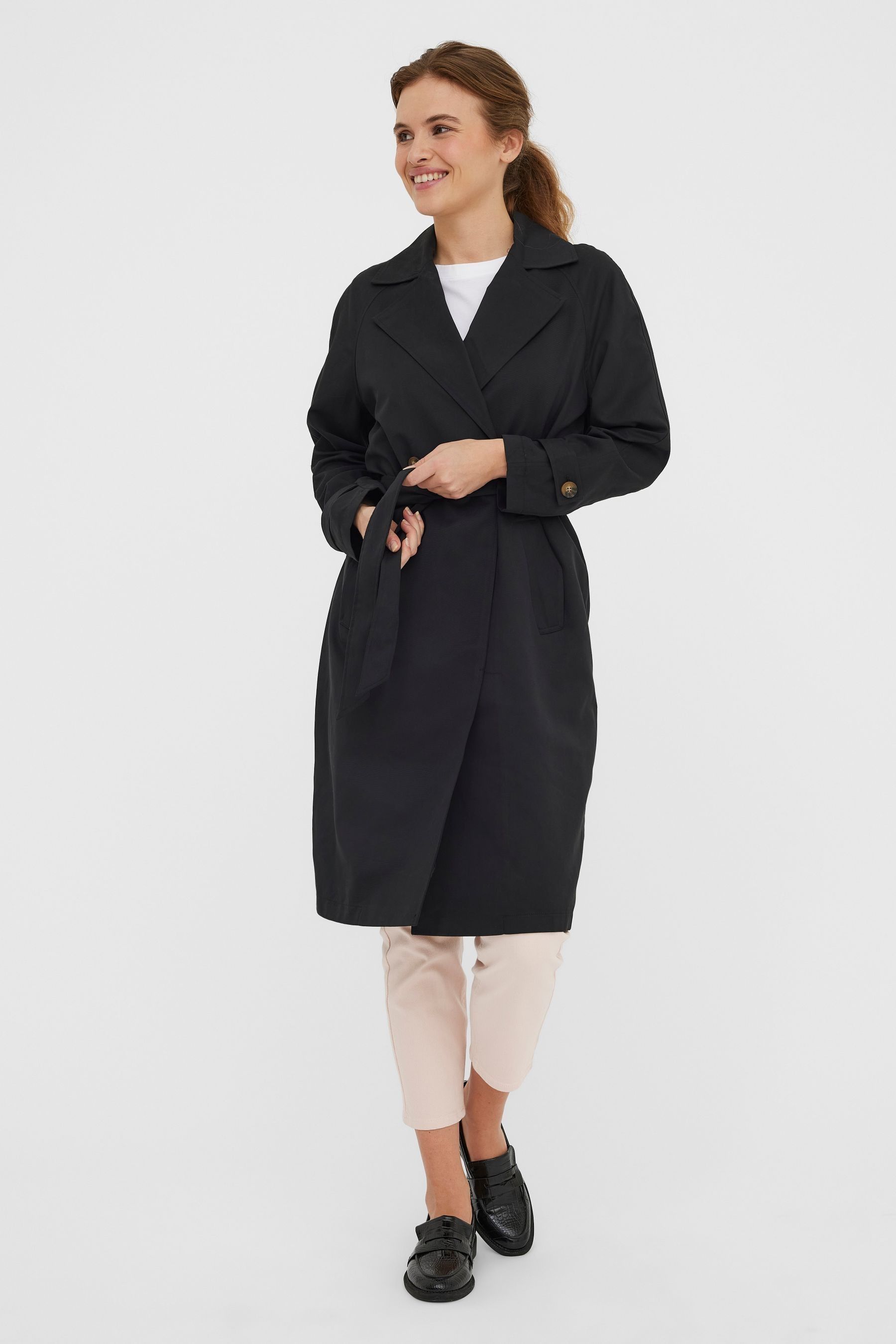 Buy VERO MODA Black Trench Coat from the Next UK online shop
