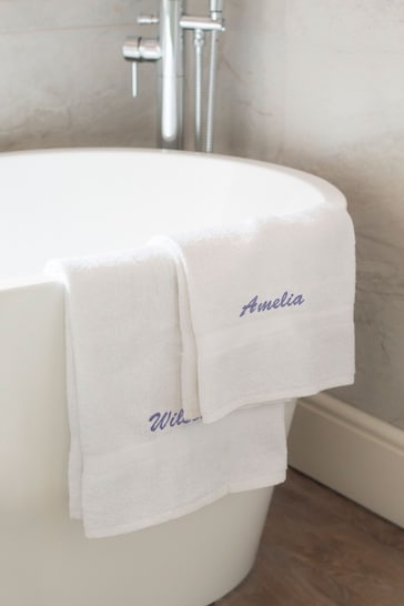 Personalised Set of His & Hers Towels by Jonnys Sister