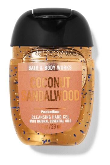 Bath & Body Works Coconut Sandalwood PocketBac Cleansing Hand Gel 1 fl oz / 29 mL