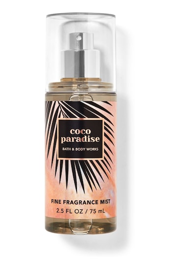 Bath & Body Works Coco Paradise Travel Size Fine Fragrance Mist 2.5 fl oz / 75 mL