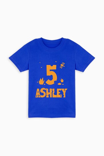 Personalised Toddler Dino Age T-Shirts by Dollymix