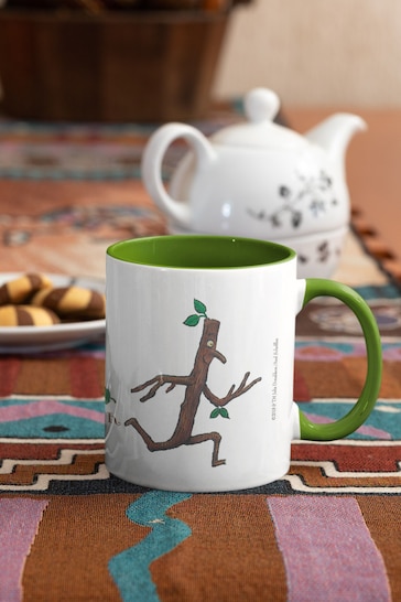 Personalised Green Stick Man Running Coloured Insert Mug by Star Editions