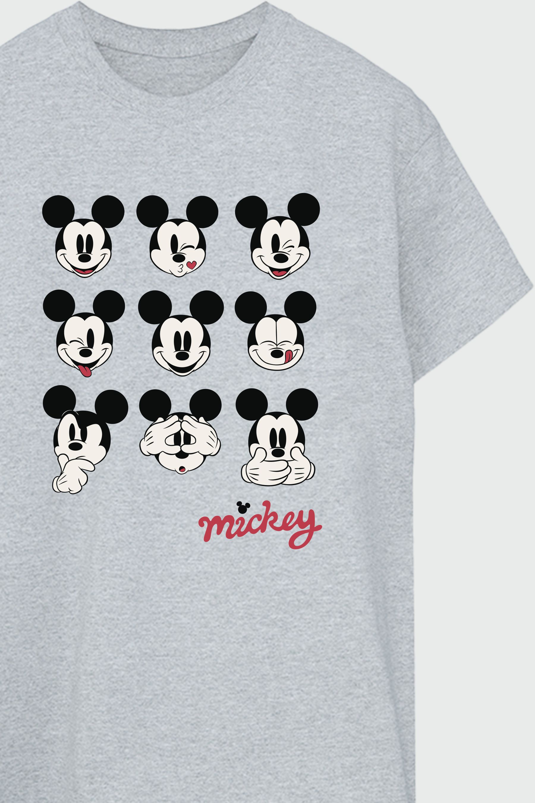 Gray mickey mouse top t shirt