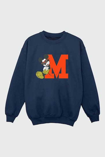 Brands In NAVY Mickey Mouse Leopard Trousers Men Navy  Disney Sweatshirt