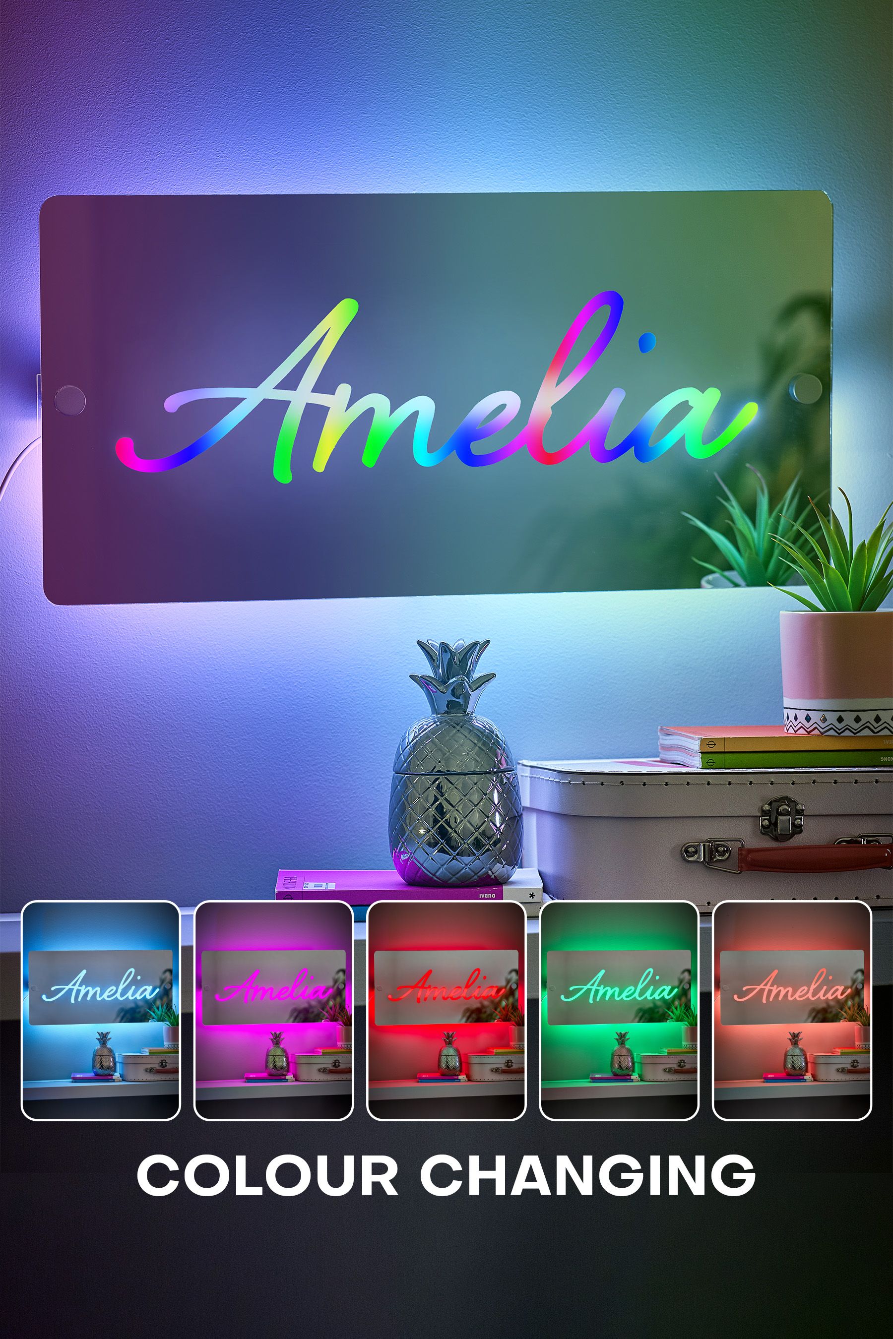 Light up shop name sign