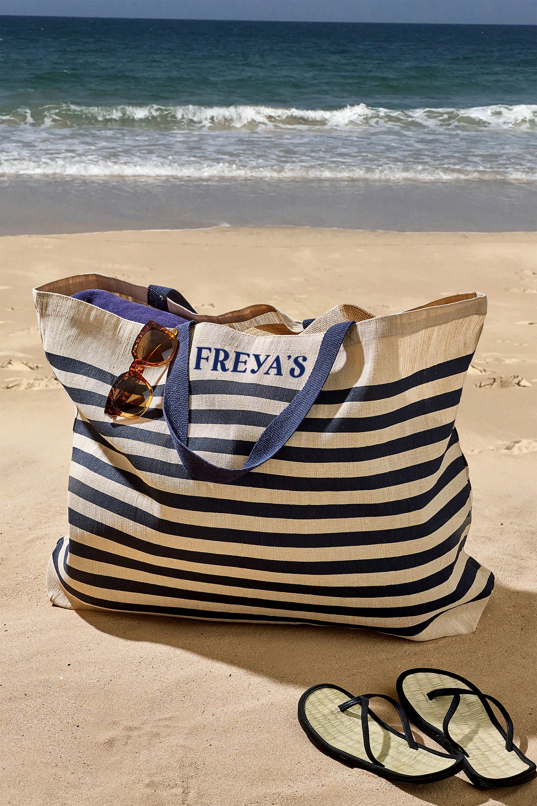 Jute outlet beach bag
