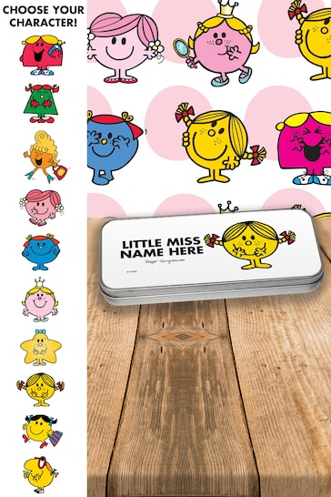 Personalised Little Miss Pencil Tin by Star Editions