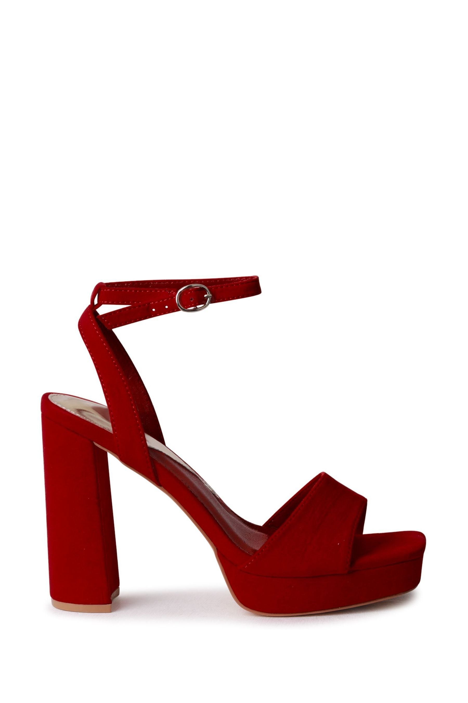 Faux suede wraparound sale platform heels