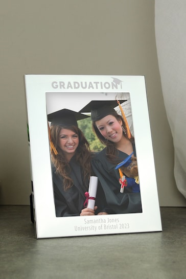 Personalised Graduation 5x7 Silver Photo Frame by PMC