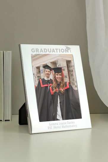 Personalised Graduation 5x7 Silver Photo Frame by PMC