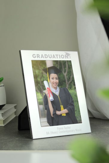 Personalised Graduation Silver 6x4 Photo Frame by PMC