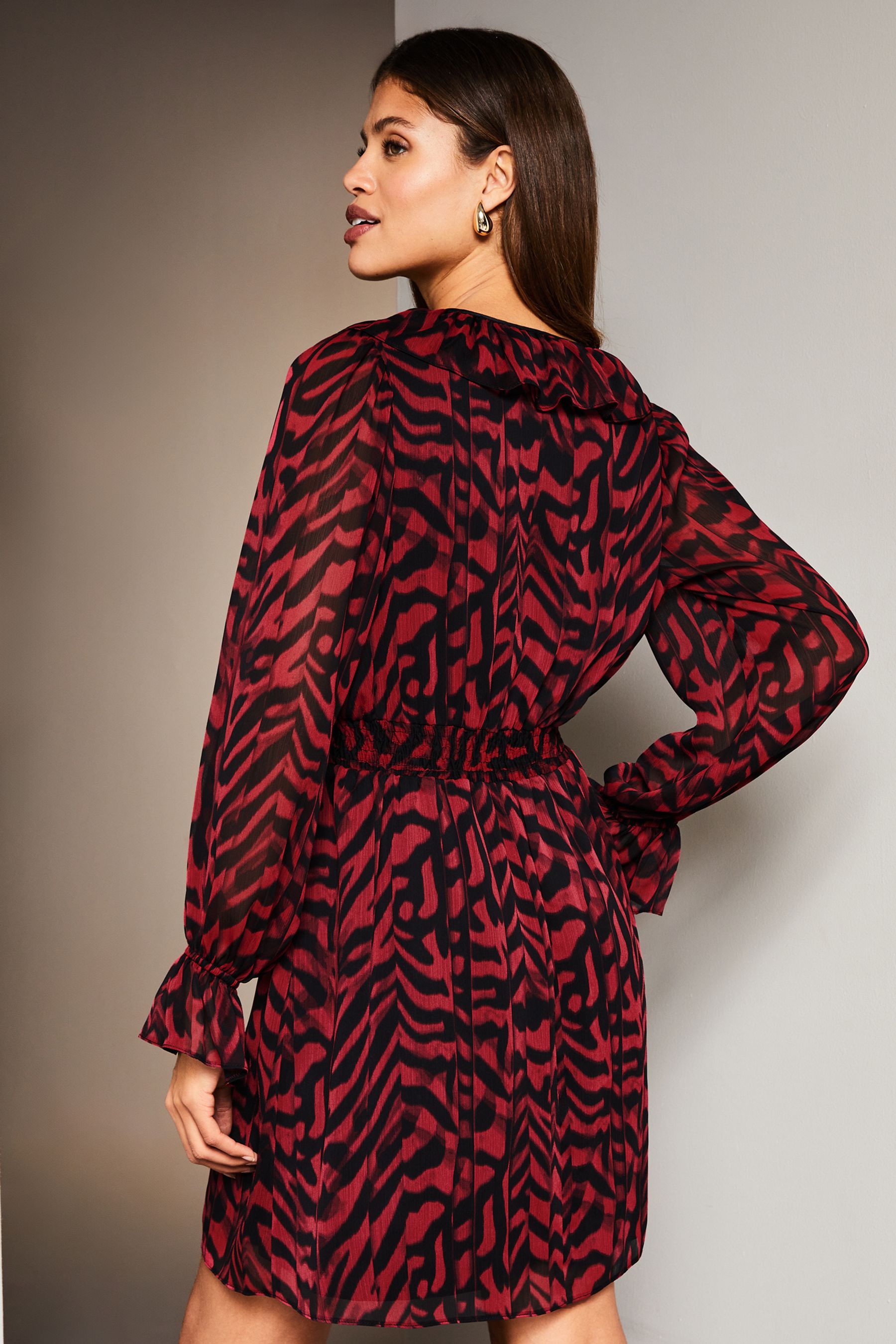 Lipsy animal print skater top dress