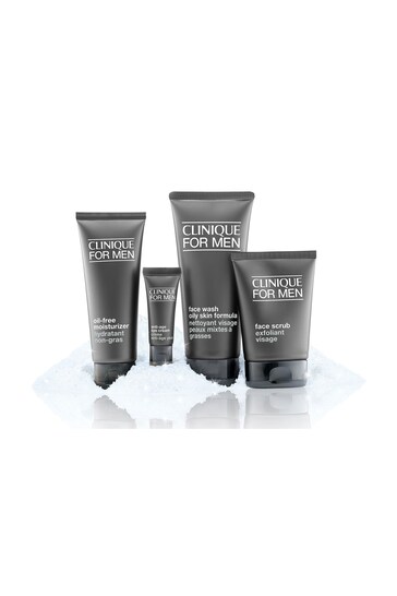 Clinique For Men Skincare Essentials Gift Set For Oily Skin Type (worth £111)