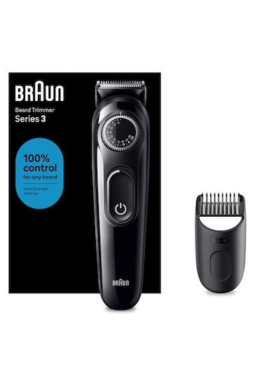 Braun Beard Trimmer Series 3 BT3400, Trimmer For Men With 50min Runtime