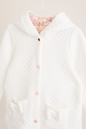 Lipsy Ivory White Quilted Jacket (0-6yrs)