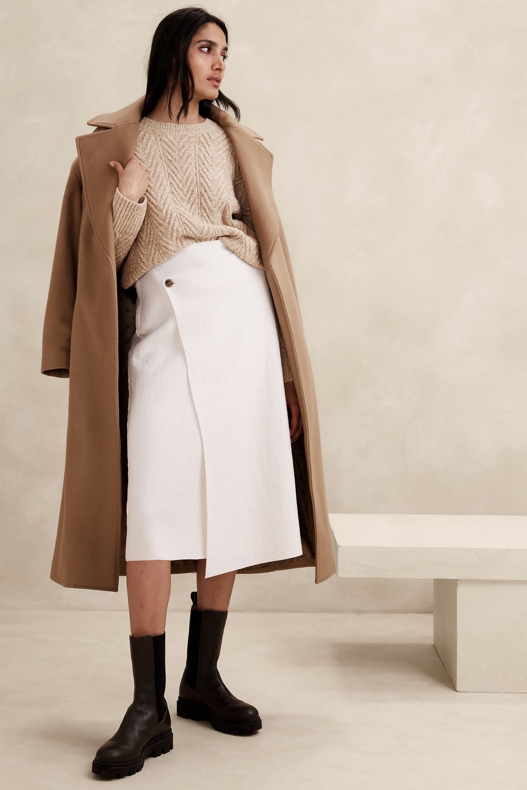 Buy Banana Republic Camel Nadia Cable Jumper from the Next UK