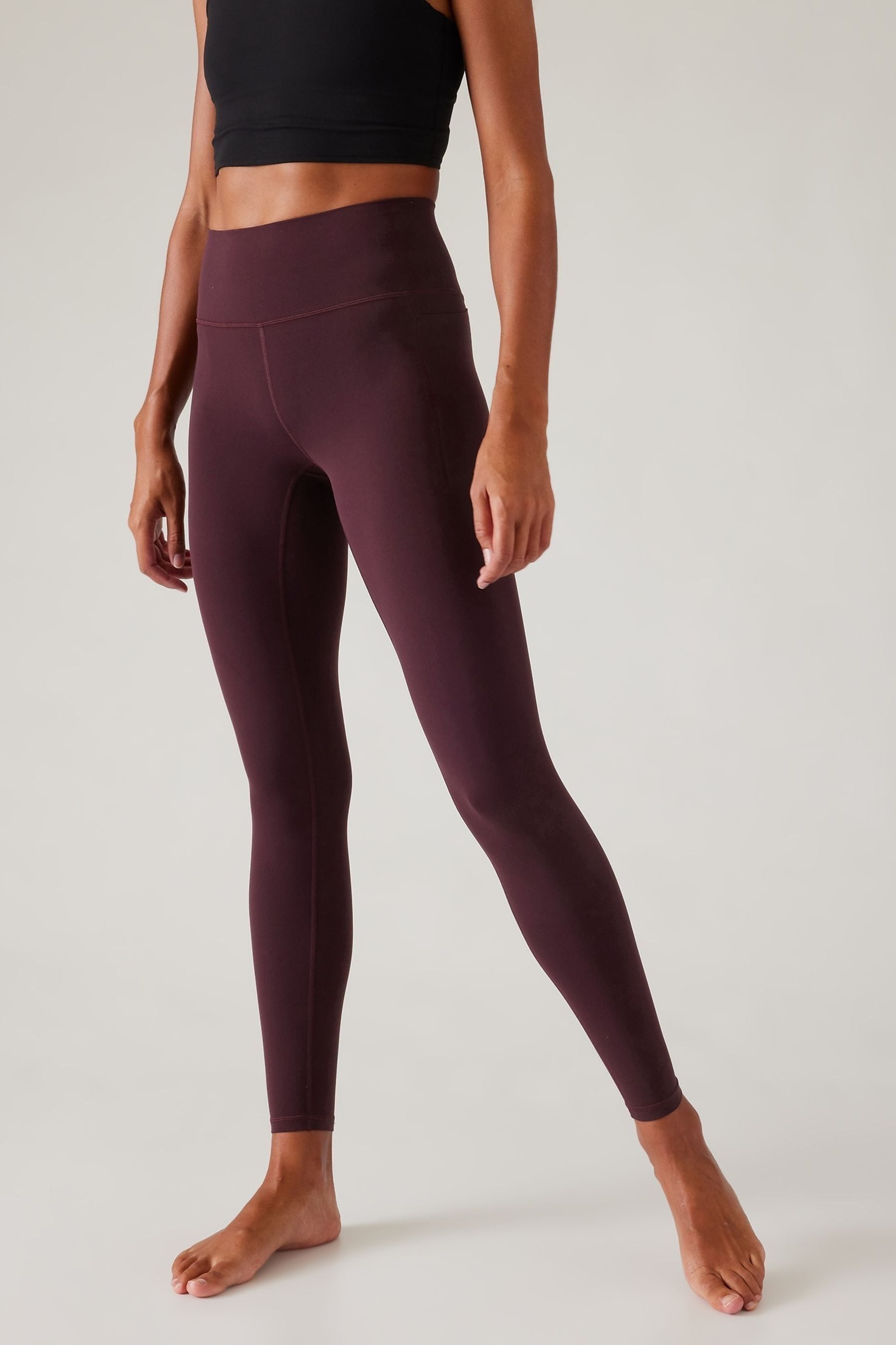 Buy Athleta Burgundy Transcend Stash Leggings from the Next UK