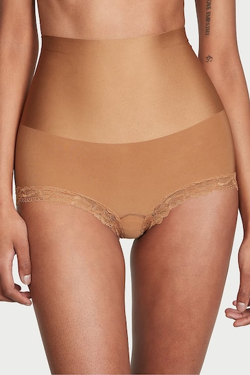 Victoria's Secret Toffee Nude Lace Trim Short Shaping Knickers