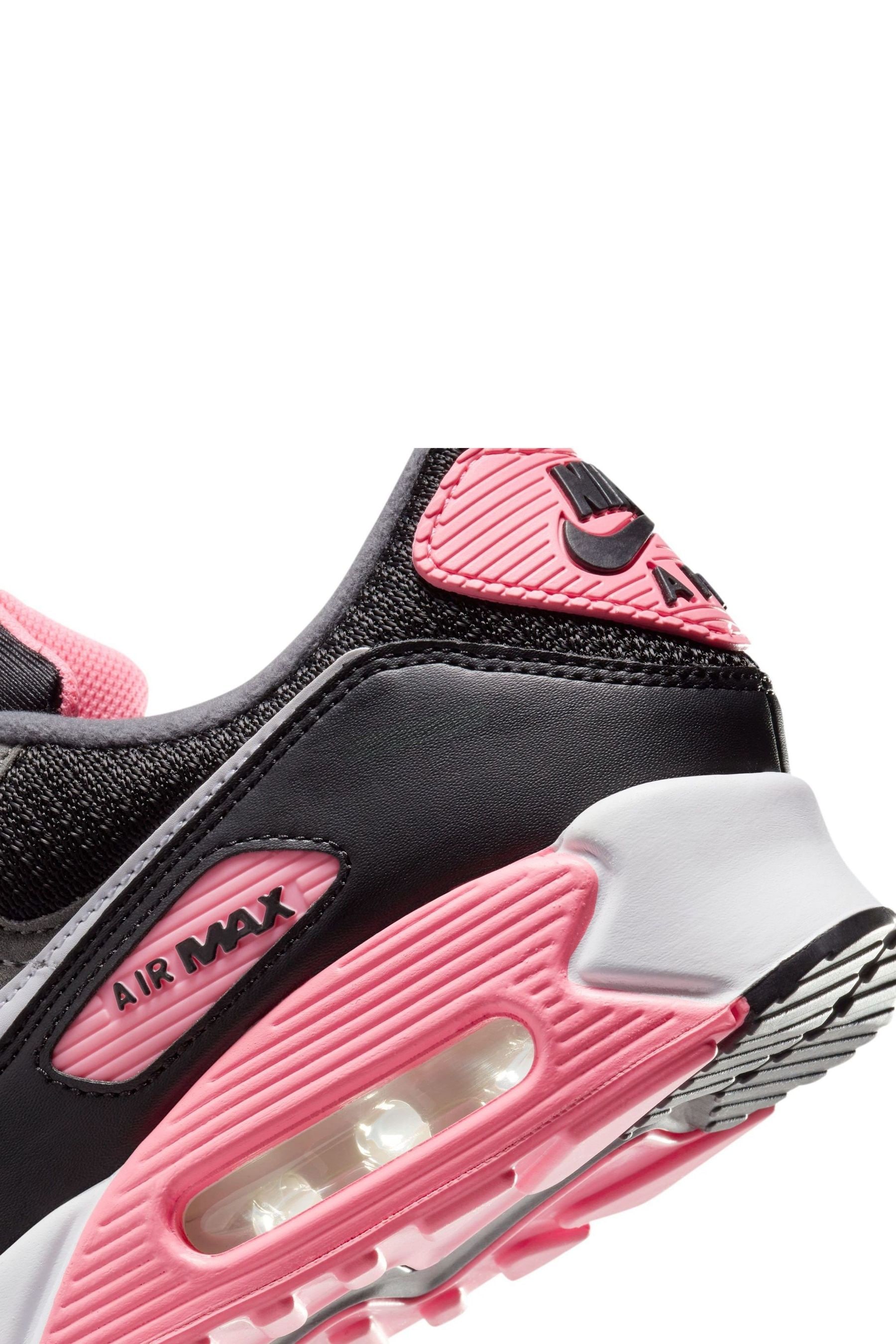 Black and pink ladies nike air max trainers cheap