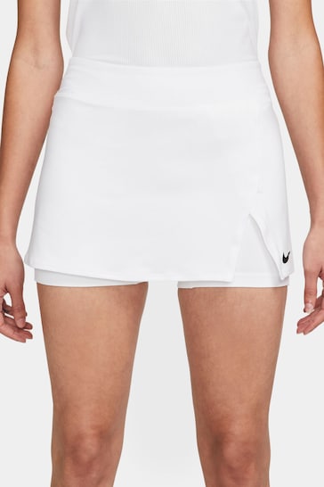 Nike White Dri-FIT Victory Tennis Skirt