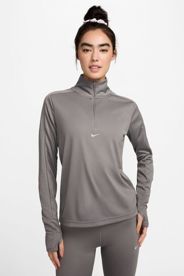 Nike Grey Dri-Fit Pacer Half Zip Running Top
