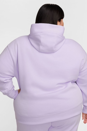Nike Purple Curve Sportswear Phoenix Fleece Oversized Pullover Hoodie