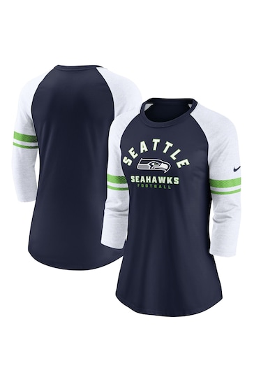 Fanatics Blue Seattle Seahawks 3/4 Sleeve Fashion Top