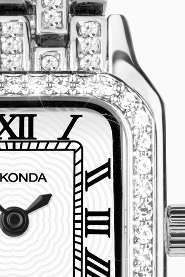 Sekonda Womens Monica 22mm Analogue Silver Tone Watch With Case And Alloy Bracelet With White Dial