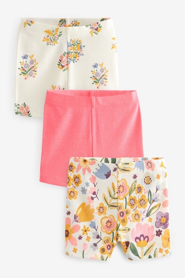 Pink Shorts 3 Pack (3mths-7yrs)