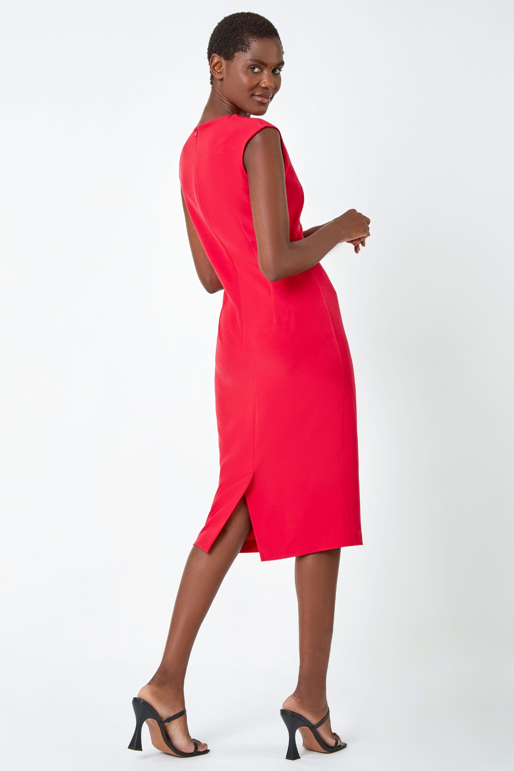 Anne klein scalloped dress hot sale