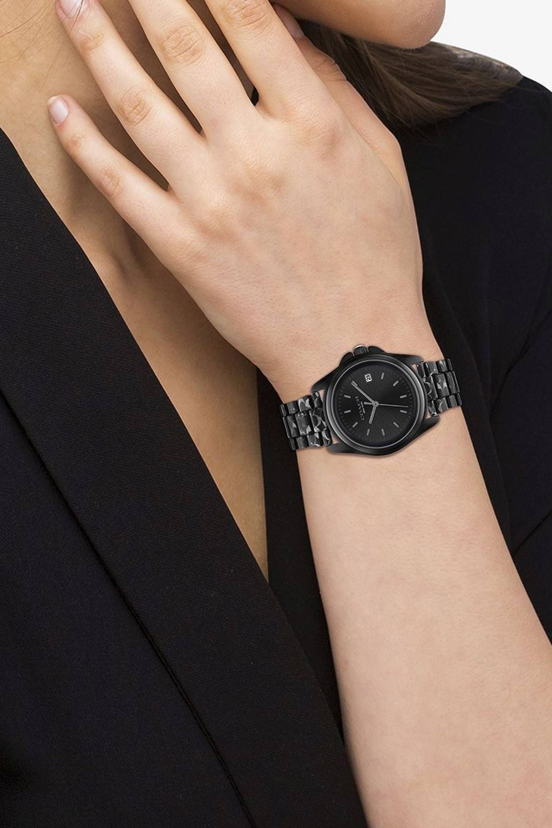 Coach black sale watch