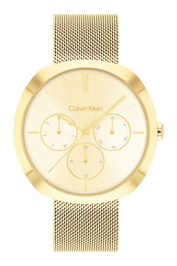 Calvin Klein Ladies Gold Tone Shape Watch