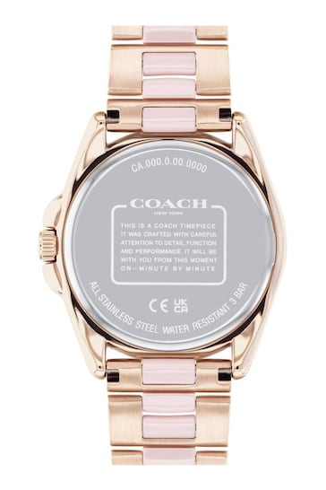 COACH Ladies Gold Tone Greyson Watch