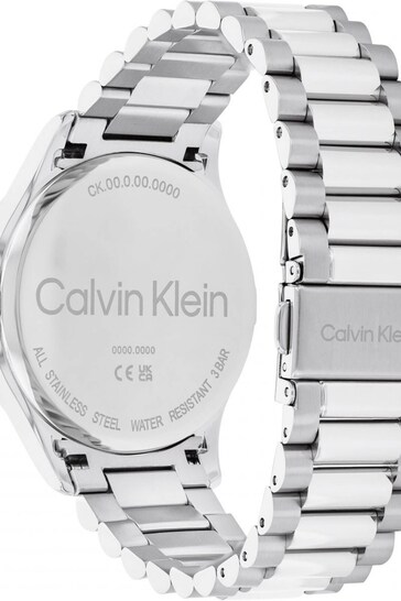 Calvin Klein Silver Tone Iconic Watch
