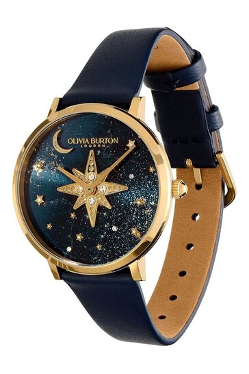 Olivia Burton Ladies Blue Celestial Nova Watch