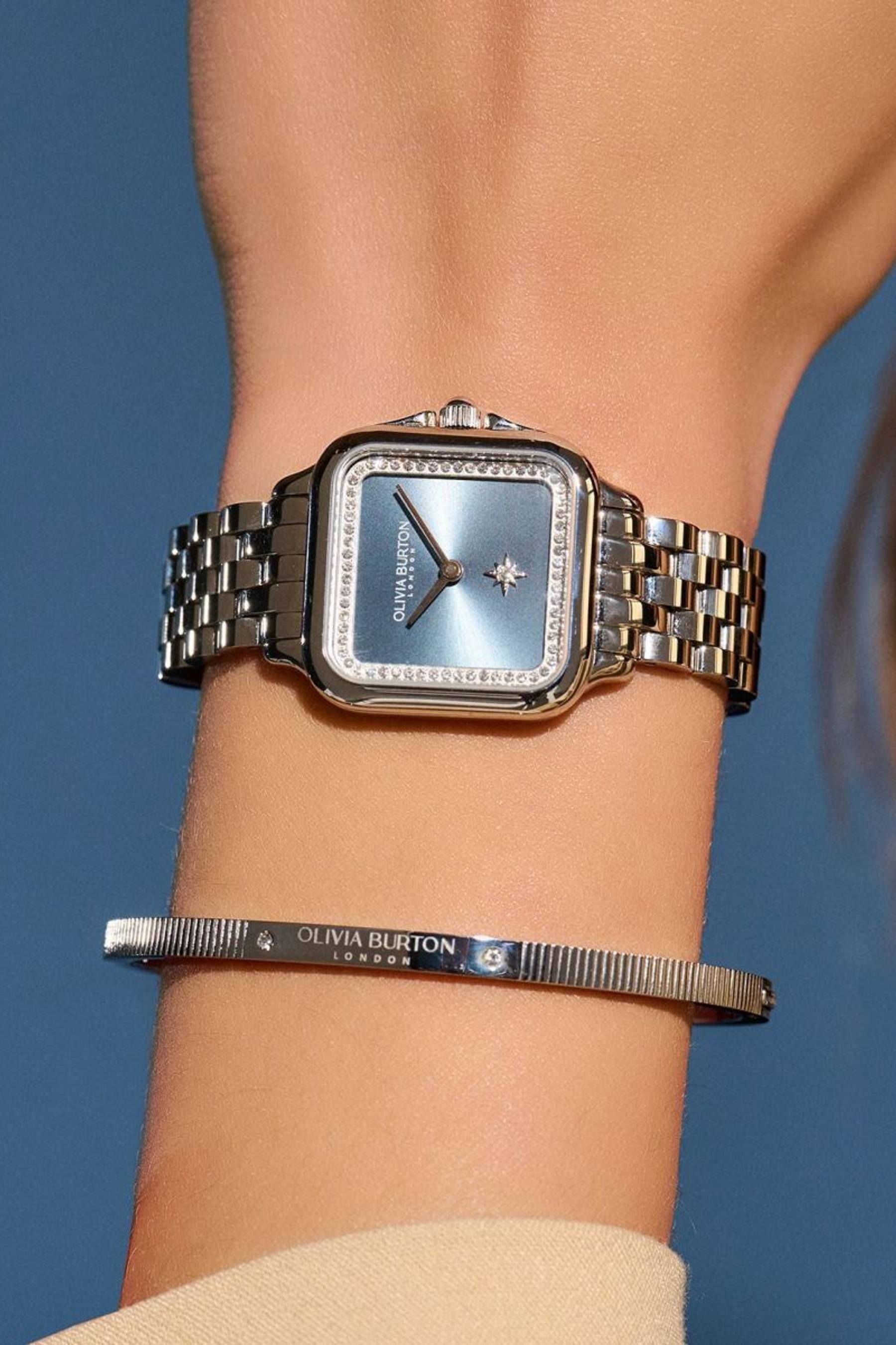 Olivia burton ladies silver watches hotsell