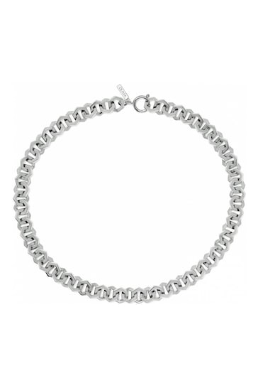 Olivia Burton Ladies Silver Tone Jewellery Honeycomb Necklace