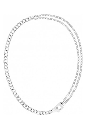Calvin Klein Ladies Silver Tone Jewellery Divergent Links Necklace