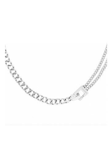 Calvin Klein Ladies Silver Tone Jewellery Divergent Links Necklace