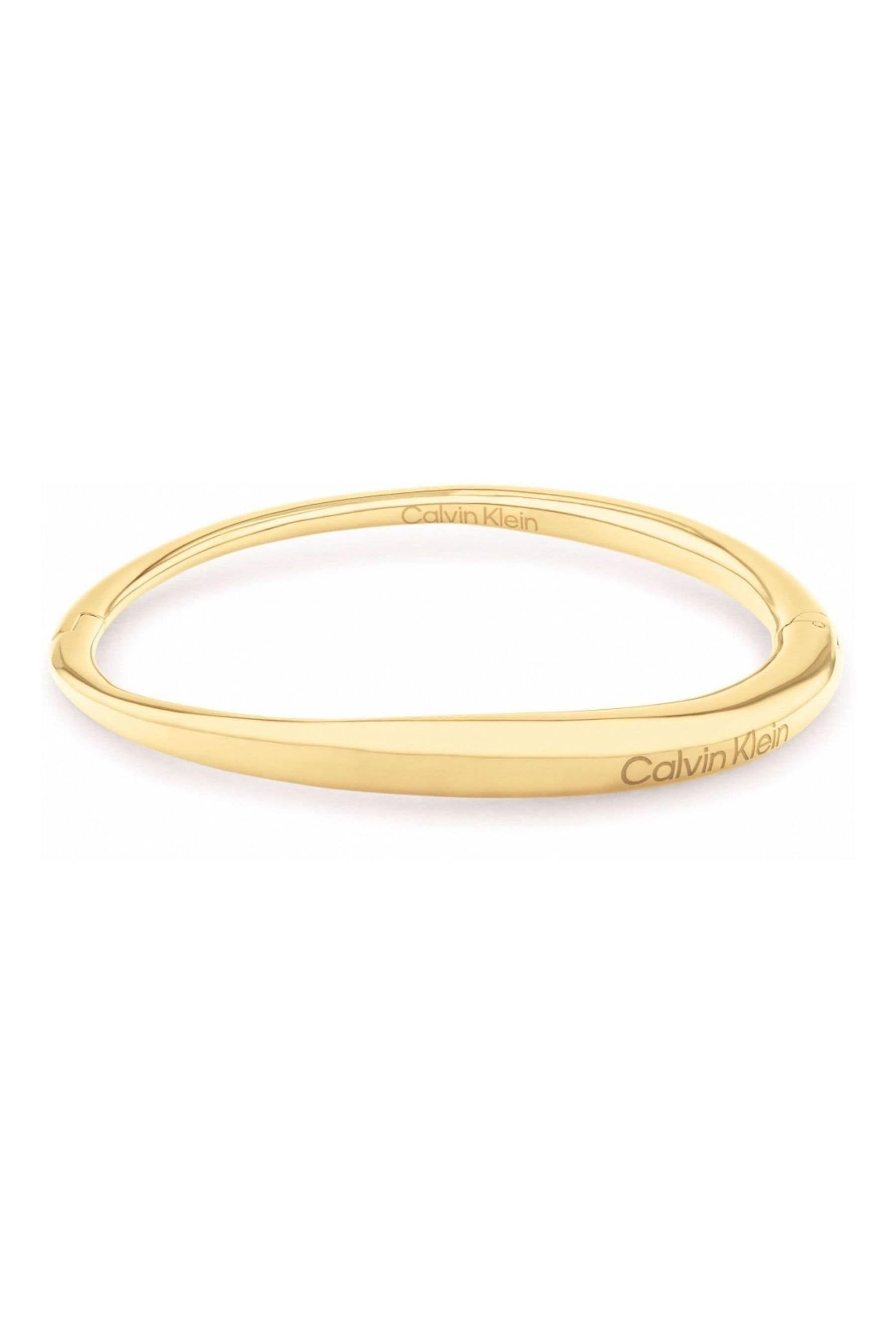Buy Calvin Klein Jewellery Ladies Gold Tone Elongated Drops