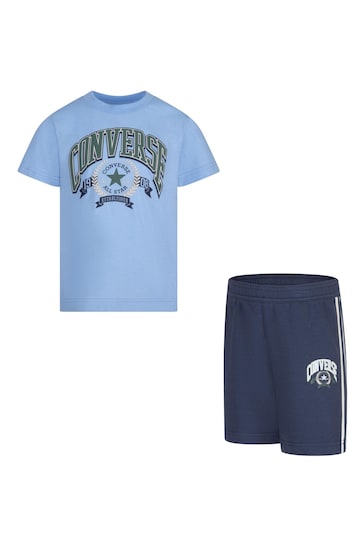 Converse Blue Club Tshirt and Shorts Set