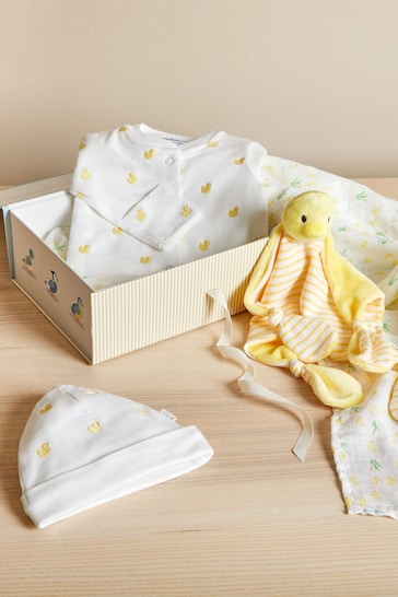 JoJo Maman Bébé Yellow New Baby Duck Gift Set