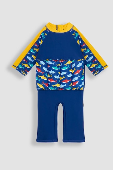 JoJo Maman Bébé Shark UPF 50 Sun Protection Float Suit