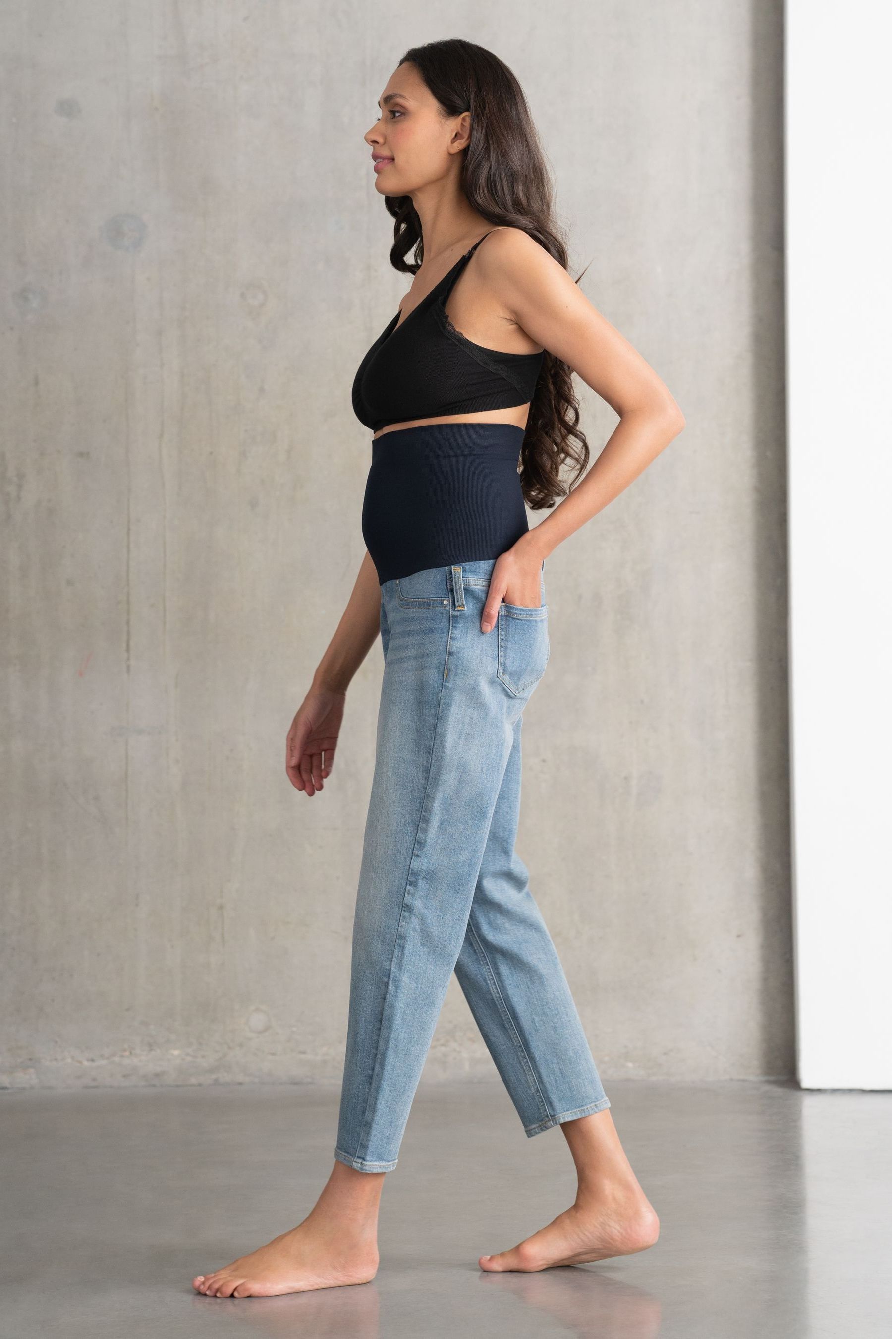 Blue shop post jeans